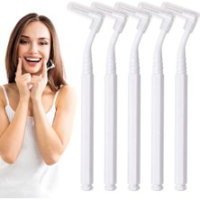 Belirtilmemiş Hannah L-Shaped Arası Fırçası 10 Adet Beyaz Renk Arayüz Fırçası Seti 0.4 mm Bakımı Aras