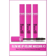 Belirtilmemiş New Well 3x Blow Me Up Volume Mascara 8 ml Üçlü Set, T10611