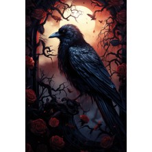 Belirtilmemiş Independently Published 2024 Weekly Planner: Gothic Raven Black: (January 1, 2024 Till December 31,