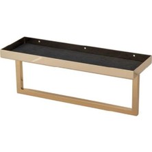 Belirtilmemiş System Banyo Havlu Rafı Gold Renk 155X133X403 mm