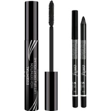 Belirtilmemiş Essential High Definition&liftup&great Volume Mascara & Emily Siyah Göz Kalemi Set