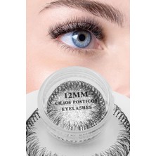 Belirtilmemiş Ruby Face Klasik Ekspres Kirpik; Ipli Kirpik; 12MM 3 Ip ; Hızlı Kirpik Siyah