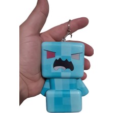 Belirtilmemiş Minecraft Anti-Stres Squishy Oyuncak - Yumuşak Dokulu Anahtarlıklı Figür