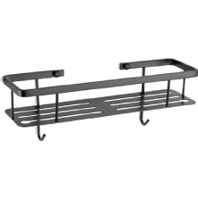 Belirtilmemiş System Banyo Duş Raf Sistemi Siyah Renk 152X112X402 mm