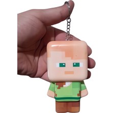Belirtilmemiş Minecraft Anti-Stres Squishy Oyuncak - Yumuşak Dokulu Anahtarlıklı Figür