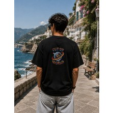 Montree Erkek Oversize Baskılı %100 Pamuk T-Shirt