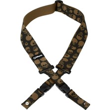 Belirtilmemiş Dimarzio DD2200MGSK Cliplock Camo Skulls Gitar Askısı