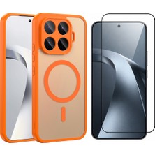 Vendas Xiaomi 17T Pro Kılıf M-Safe Şarj Özellikli Zore Babet Kapak + Cam Ekran Koruyucu