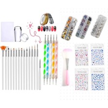Belirtilmemiş Fontenay Jeltırnaknailart Stamper Dotkalem Toztemizlemefırça Charmset Stickerset Tırnakşeritbant Se