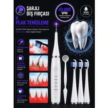 Deanb Ipx8 Su Geçirmez 800MAH Şarjlı Akıllı Diş Fırçası 42000 Vpm Ultrasonik 5 Mod 3 Yedek Başlık Plak Temizleme