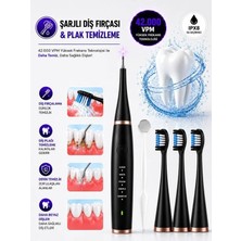 Deanb Ipx8 Su Geçirmez 800MAH Şarjlı Akıllı Diş Fırçası 42000 Vpm Ultrasonik 5 Mod 3 Yedek Başlık Plak Temizleme