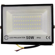 Belirtilmemiş Opto Minisun 50W Beyaz 6500K Slim LED Projektör