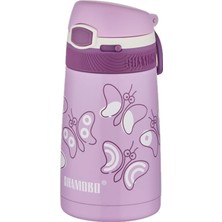 Belirtilmemiş Fiftyfifty Çocuk 350 ml Pipetli Paslanmaz Çelik Termos Bpa Içermez 7 Renk Mor