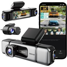 Belirtilmemiş Botslab Ses Kontrolü,4 Kanallı 3,18 Inç Dokunmatik Ekran, 2160P + 1080P + 1080P Ön Arka Iç Döngü
