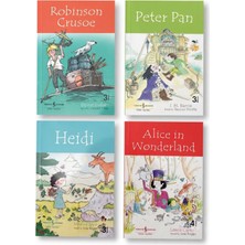 Türkiye İş Bankası Kültür Yayınları Ingilizce Heidi-Robinson-Peter Pan-Alice