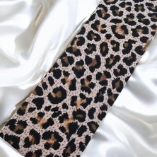 Belirtilmemiş Leopar Desenli Saç Bandanası, Kadın Saç Aksesuarı, Penye Malzeme, 2 Adet
