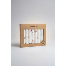 %100 Pamuk Organik Bebek Ağız Mendili 7'li Set, 25X25 cm Yumuşak&hipoalerjenik