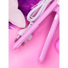 Belirtilmemiş Esareticaret Seyahat Tipi Mini Saç Maşası, Bukle Yapıcı, Seramik Plakalı, Pembe