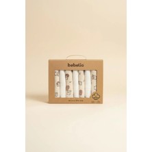 %100 Pamuk Organik Bebek Ağız Mendili 7'li Set, 25X25 cm Yumuşak&hipoalerjenik