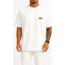 Bahriyeli Collection Oversize Turkish Navy Yazı Cep ve Sırt Baskılı Unisex T-Shirt