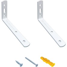 Belirtilmemiş Mr.bracket 2 Adet Beyaz Çelik Deprem Dolap Sabitleme Aparatı 16X60X140MM - Mobilya Eşya Portmanto G