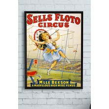 Belirtilmemiş Postermanya (PSTER13218) Sells Floto Circus Çerçeveli Tablo (21X30CM)