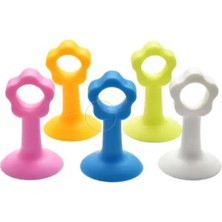 Belirtilmemiş Busstier Vantuzlu Geçmeli Kapı Kolu Stoper, 4'lü Set, Darbe Önleyici Kolay Montaj, Dayanıklı