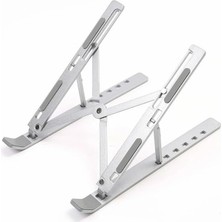 Belirtilmemiş Mallart® Full Alüminyum Katlanabilir Laptop Standı - Taşınabilir Dizüstü Bilgisayar Yükseltici, 6 K