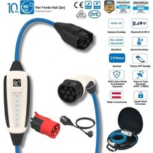 NRGkick Standart Plus 32A 2.8-22KW 7.5m Ev Prizli Wifi+Bluetooth Monofaze & Trifaze Ac Mobil Şarj (Wallbox)