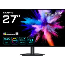 Belirtilmemiş Gigabyte GO27Q24G 27″ 240Hz 0.03MS 2k G-Sync Qhd HDR400 Woled (Oyuncu) Monitör