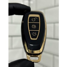 Keyron Ford Fiesta Kuga Mondeo Focus Bmax Cmax Smax Kuga Anahtar Kılıfı Sustasız Model Siyah Gold