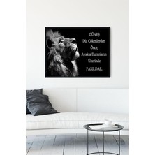 Belirtilmemiş Postermanya (PSTER9888) Aslan Girişimcilik Çerçeveli Tablo 4 (30 x 40CM)