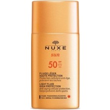 Belirtilmemiş Nuxe Sun Sunscreen Light Textured Face Cream Spf 50, 50 ml