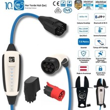 NRGkick Sabit Basic Set 32A 22KW  7.5 Metre Monofaze & Trifaze Wifi + Bluetooth Duvar Askı Aparatlı