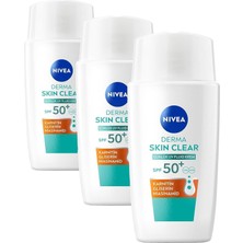 Belirtilmemiş Nivea SPF50 Derma Skin Clear Sivilce Karşıtı Gündüz Yüz Kremi 40 Ml,matlaştırıcı,makyaj Bazı,karnit