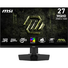 Belirtilmemiş Msi 27" Mag 274QPF E20, Monitör, Wqhd, 16:9, Flat, Rapid Ips, 200Hz, 0.5ms (Min.), Freesync