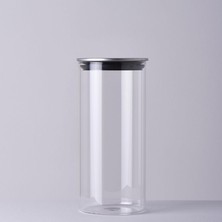 Belirtilmemiş Linens Cam-Metal Kapak 10X10X22 cm Kavanoz