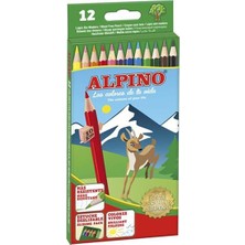 Cem Kırtasiye Kuru Boya- Alpino Classic 12 Renk Uzun