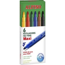 Cem Kırtasiye Alpino Maxi Keçeli Kalem 6’lı Set