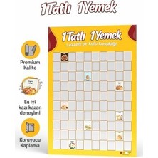 HBMB Store 1 Tatlı 1 Yemek Kazı Kazan Poster, Yemek Temalı Eğlenceli Aktivite, Özel Tasarım