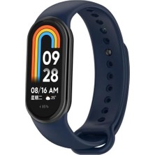 HBMB Store Xiaomi Mi Band 8 Mi Band 9 Mi Band 10 ile Uyumlu Silikon Kordon Kayış Metal Pimli