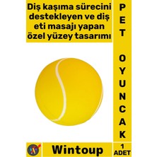 Wintoup #keditopu Kedi Köpek Isırma Diş Kaşıma Sağlam Dayanıklı Eğitici Nunbell Evcil Hayvan Mini Oyun Topu