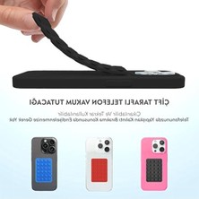 Esranın Dünyası Babilden Telefon Arkasına Yapışan Silikon Vantuzlu Telefon Kılıfı Tutucu Araç Telefon Tutucu Ahtapot Vakumlu Telefon Tutucu (Siyah (Çift Taraflı))