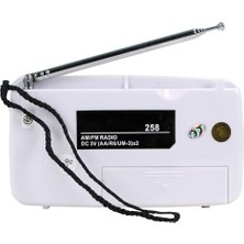 HBMB Store HT-258 Taşınabilir Am/fm Radyo Küçük Boy Cep Radyosu Pilli Radyo K-258 Knstar