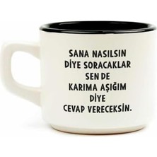 HBMB Store Karıma Aşığım Diye Cevap Vereceksin Beyaz Venüs Kupa - Hediye Seramik Kupa