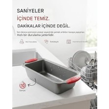 HBMB Store Profesyonel Baton Ekmek ve Kek Kalıbı - Yapışmaz Karbon Çelik Granit Kaplama Fırın Kabı, Isıya Dayanıklı Dikdörtgen Somun ve Kek Kalıbı