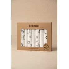 %100 Pamuk Organik Bebek Ağız Mendili 7'li Set, 25X25 cm Yumuşak&hipoalerjenik
