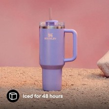 HBMB Store Pipetli Termos Bardak, 1.18 Litre, Parlak Lila (Periwinkle Shimmer) | 11 Saat Soğutur. - 48 Saat. Buz Soğutmalı – Pipet, Sap ve Kapaklı – Bulaşık Makinesinde Yıkanabilir – Bpa Içermez
