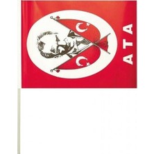 Buket Bayrakçılık Bayrak Kağıt Sopalı Battal Türk Ata 40LI