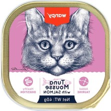 Esranın Dünyası Alüminyum Tray Yaş Mama, 40G 6'lı, Ton Balıklı ve Somonlu